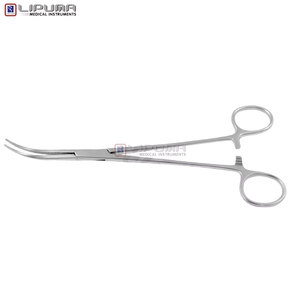 Overholt <b>Clamp</b> Forceps 21.0cm Curved Surgical Instrument Manual Power MOL Wholesale for Thoracic Abdominal Medications - Product Image 5