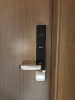 Serrure de porte électronique intelligente à cylindre pour hôtel, connexion sans fil courte portée, avec carte IC, application et clé d'urgence