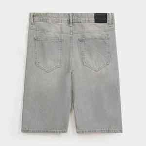 Pantalones Cortos de Mezclilla Tejidos OEM para Hombre, Estilo Casual de Verano, Pierna Ancha, Desgastados, Hechos a Medida - Product Image 2