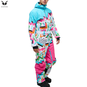 Traje de Esquí de Poliéster de Una Pieza, Resistente al Viento, Cómodo, con Logotipo Personalizado, Multicolor, Último Modelo, Superventas, Nueva Llegada - Product Image 4