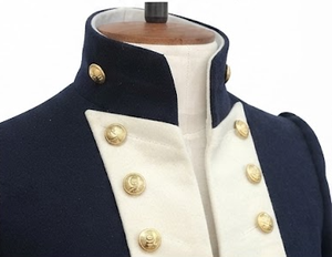 Manteau colonial du XVIIIe siècle, costume historique noble, col montant, boutons sur le devant, pour Halloween, reconstitution historique Hamilton - Product Image 6
