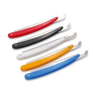 Collection de rasoirs pliants professionnels en acier inoxydable, outil de rasage de précision pour barbier, outil de toilettage, couleurs de manche assorties - Product Image 6