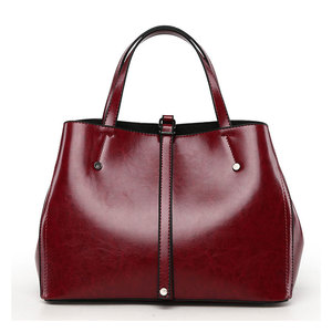 Professional Quality Trending Fashion Women Genuine Leather Shoulder Bags Two Straps Zipper Durable Elegant Travel <b>Handbags</b> - Product Image 4