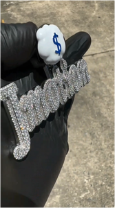 Colgante de Letra Personalizado de Moissanita Estilo Hiphop, Cadena de Moda con Incrustaciones, Joyería de Plata 925 con Nombre para Hombre, Envío Gratis - Product Image 3