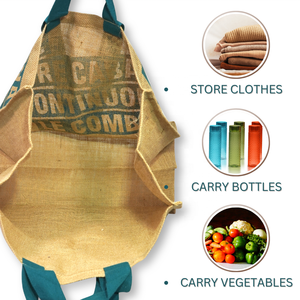 Custom <b>Printed</b> Starch Coated Jute Tote Bag Eco Friendly Promotional Shopping Bag Retail Gift Supermarket Use Wholesale Shoulder - Product Image 4