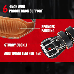 Weightlifting <b>Gym</b> Power Lifting Lever Belt Weightlifting Leather Lever Belt Fitness <b>Body</b> Building <b>Gym</b> Waist Weightlifting Belts - Product Image 2