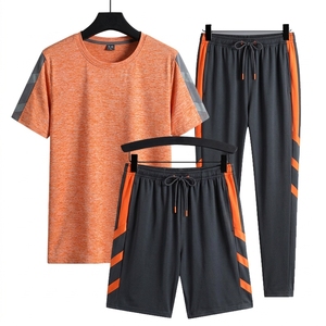 Survêtement d'été unisexe léger à col rond avec options de logo personnalisé, tissu polyester/nylon respirant et à séchage rapide - Product Image 6