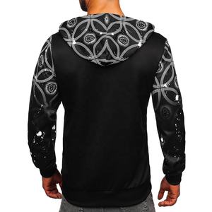 Sweat-shirt personnalisé pour homme, 100% coton, molleton de haute qualité, vêtements de sport, impression numérique multicolore, survêtement, design hiver - Product Image 4