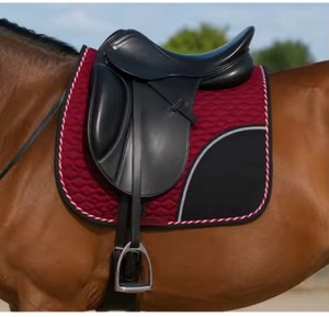 Meilleur prix du fabricant, tissu satiné, tapis de selle d'équitation, saut d'obstacles, toutes tailles et couleurs disponibles - Product Image 3