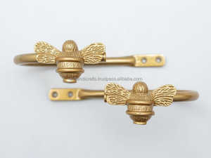Attache-rideau en métal antique en forme d'oiseau, style traditionnel, quincaillerie décorative pour fenêtre - Product Image 6