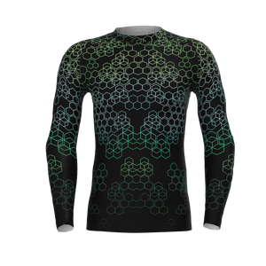 Custom Long Sleeve URF 50 Rash Guard Heat Transfer Printed Stretch Breathable Quick Dry Lightweight <b>Boxing</b> MMA Compression <b>Shirt</b> - Product Image 1