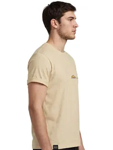 Camiseta de Manga Corta Color Caqui para Hombre, Cuello Redondo, Corte Regular, Informal, 100% Algodón, Antiarrugas, con Estampado de Letras, Marca Oneten Apparel - Product Image 2