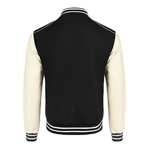 High Quality <b>Men's</b> Varsity <b>Jacket</b> <b>Men</b> Chenille Embroidery <b>Leather</b> Sleeves Baseball Letterman Varsity Customizable <b>Jackets</b> - Product Image 2