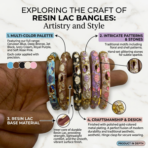 Brazaletes de resina lacados multicolor, elaborados en tonos vibrantes, ideales para uso festivo, regalos y un estilo étnico elegante. - Product Image 6