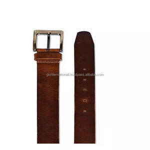 Ceinture en cuir pleine fleur de qualité supérieure, fabriquée à la main, pour homme, ceinture décontractée à la mode avec boucle en métal argenté antique solide, ceinture habillée - Product Image 6