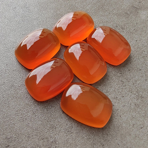 Natural Carnelian Cabochon <b>Cushion</b> Shape Calibrated Loose Gemstone, for Jewelry Making Custom Sizes Available - Product Image 2