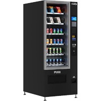 Distributeur automatique tactile combiné pour boissons en bouteille et snacks, idéal pour centres commerciaux, avec SDK, nettoyage automatique, surveillance à distance, paiement par pièces et code QR