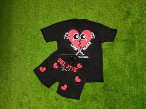 High Street Summer Training Survêtements de jogging pour hommes T-shirt à manches courtes et short respirant Ensemble 2 pièces - Product Image 3