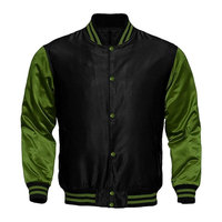 Veste universitaire intemporelle Alpha Greek Sorority Fraternity en satin polyester de qualité supérieure avec boutons-pression, style bomber décontracté