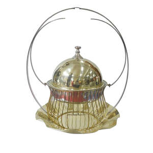 Calentador de platos de frotamiento de servidor de alimentos de lujo 8 LTR usado PVD oro acero inoxidable para hoteles y restaurantes - Product Image 4