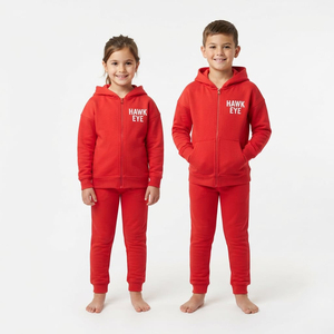 Conjunto Deportivo para Niños al por Mayor, Unisex, Sudadera con Cremallera Completa y Pantalones Jogger, Dos Piezas, Ropa Casual, Impresión Personalizada, Fabricante de Marca Privada - Product Image 1