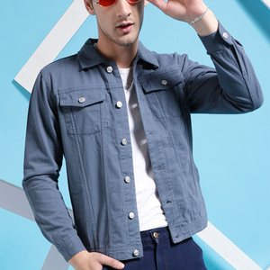 OEM <b>Mens</b> Denim Jean <b>Jacket</b> Casual Outwear Fall <b>Jacket</b> Denim Button up Coat Oversize Denim <b>Jacket</b> for <b>Men</b> acidwash fashion casual - Product Image 4