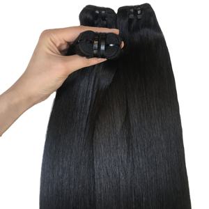 Articles les plus vendus Extensions de cheveux humains vietnamiens vierges Couleur naturelle droite à cuticules alignées - Product Image 6