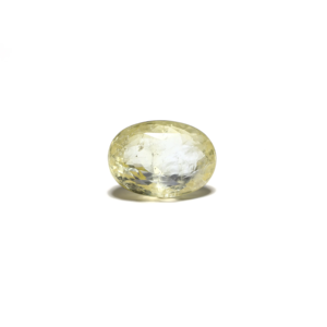 Loose 7.25 Carat Oval Cut Yellow Sapphire Gemstone for Fine Jewelry - Product Image 1