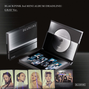 BLACKPINK 3er MINI ÁLBUM DEADLINE GRAY Ver. Libro Electrónico K-Pop (CD) con Materiales de Papel y Plástico, Idioma Coreano - Product Image 1