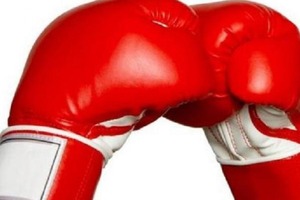 Gants de boxe rouges et blancs avec fermeture auto-agrippante pour l'entraînement aux arts martiaux - Product Image 5