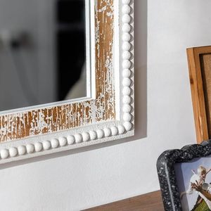 Espejo de Pared Arqueado de Resina Vintage Grande, Estilo Shabby Chic, Decoración Duradera para Sala de Estar o Entrada - Product Image 2