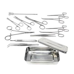 Kit de pansement chirurgical manuel en acier inoxydable, pinces et instruments réutilisables, kit de pansement écologique par Grip Surgical - Product Image 1