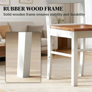 Set di 2 Sedie da Pranzo in Legno Grigio Chiaro per Uso in Cucina - Product Image 3