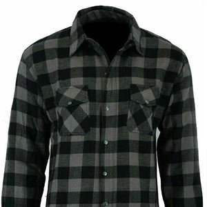 Chemise en flanelle personnalisée, qualité supérieure, manches longues, respirante, anti-boulochage, tissu 300g, été – Approvisionnement direct usine - Product Image 4