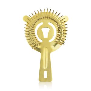 Ensemble de cuillères, passoires, doseurs et shakers en acier inoxydable plaqué or, de qualité supérieure et au design moderne, avec logo personnalisé, pour bars et barmans, à prix abordable - Product Image 4