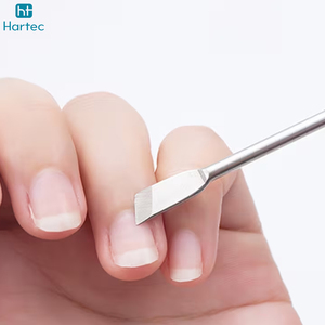 Empujador de cutículas de doble punta de acero inoxidable para el cuidado de las uñas, diseñado para eliminar la piel muerta, herramientas de manicura para uso en salones. - Product Image 6