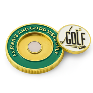 Cadeaux souvenirs de club sportif d'entreprise, marqueurs de balle de golf personnalisés en métal avec logo de l'entreprise - Product Image 3