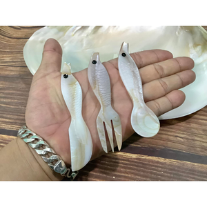 ช้อนเปลือกหอยน้ำหนักเบา ทนทาน ทำด้วยมือจากวัสดุธรรมชาติ ใช้แล้วทิ้ง เหมาะสำหรับอาหารแบบนำกลับบ้าน บริการจัดเลี้ยง และงานพิเศษ - Product Image 5
