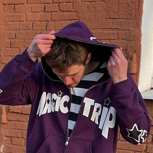 Sudadera con Capucha Personalizada con Logotipo OEM, Cierre Completo, Estilo Vintage, Unisex, para Otoño - Product Image 4