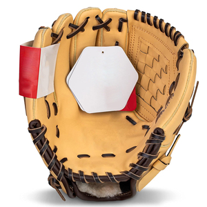 Gants de baseball en cuir réglables en hauteur, antidérapants, confortables, écologiques, légers, durables, imperméables, pour l'entraînement - Product Image 3