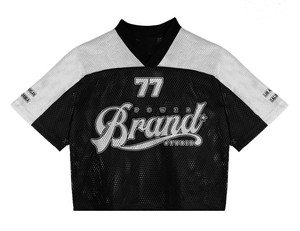 Camiseta deportiva personalizada de secado rápido con cuello en V, estilo retro, para fútbol, oversize, holgada, para hombre, baloncesto, malla, fútbol. - Product Image 5