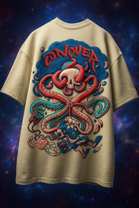 T-shirt pour homme en coton bio, imprimé DTG en relief, logo de haute qualité - Product Image 3