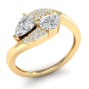 REYES Luxury <b>925</b> Sterling <b>Silver</b> 1.64 Carat Pear Cut Moissanite <b>Ring</b> For Women Wedding and Engagement Gift Fine Jewelry - Product Image 2