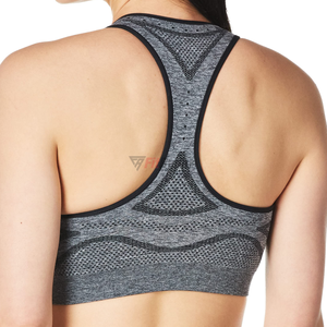 Soutien-gorge de sport pour femme, très demandé, avec logo personnalisé, 100 % polyester/spandex, respirant, en vente en ligne - Product Image 1