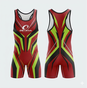 Factory Made Design Men's Wrestling <b>Singlets</b> Stretch Quick Dry Spandex/Polyester <b>Weightlifting</b> <b>Singlets</b> High Quality - Product Image 4