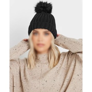 Gorro Unisex de Punto Acanalado de Color Sólido, Gorro de Invierno de 56-58 cm, Material Acrílico, Estilo Casual para Adultos - Product Image 5
