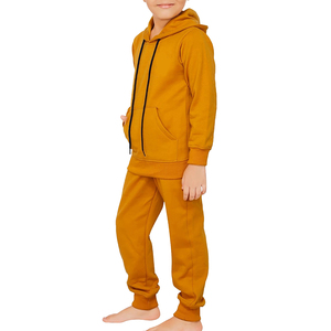 Survêtements à capuche personnalisés imprimés pour enfants, vente en gros, vêtements de sport d'équipe, couleurs unies, ensembles de vêtements pour adultes, garçons, hiver - Product Image 3