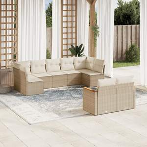 Beige <b>Cream</b> White Garden <b>Sofa</b> Set - Product Image 1