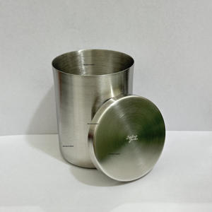 Tapa de Acero Inoxidable para Velas Navideñas, 14 oz, Acabado Cepillado, Hecha a Mano, Duradera, Decoración de Hogar de Lujo, Venta al Por Mayor, Personalizable, Alta Calidad - Product Image 2