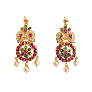 Fashion Pearl and Diamond Earrings for Women Party & Gift Jewelry - Product Image 1